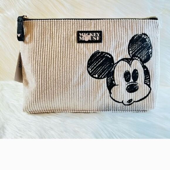 Disney Handbags - Disney Mickey Mouse Beige Pouch
